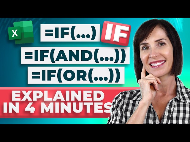 4-Minutes to Master IF, AND & OR in Excel (+Free File)