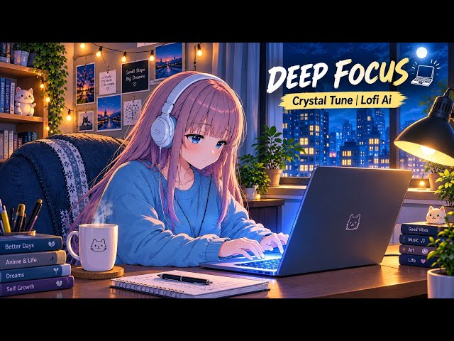 deep focus 💻 crystal tune beats to code/work to | lofi ai