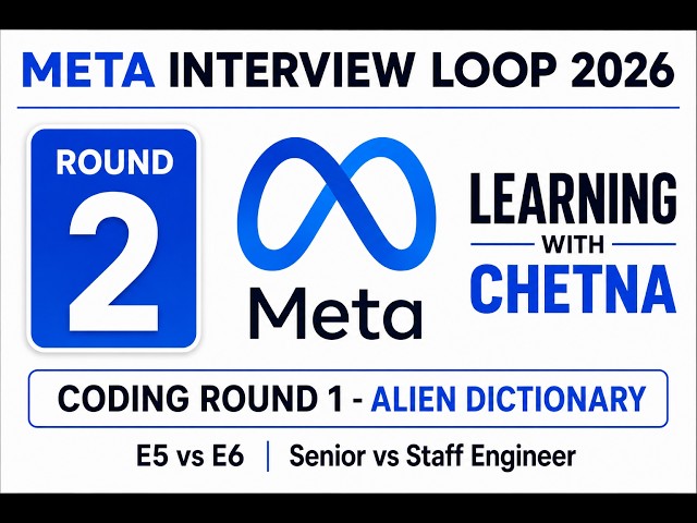 Meta Interview Loop | Round 2 | Coding Round 1 | Word Ladder | E5 , E6