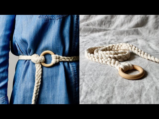 10 Minute DIY MACRAME BELT
