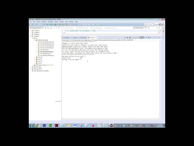 AP Computer Science: Java - Chapter 7 Program 7.6  Solution