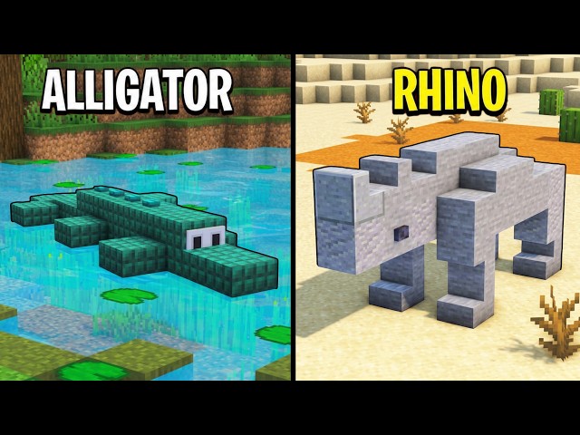 10 BEST Animal Builds For ZOO in Minecraft!