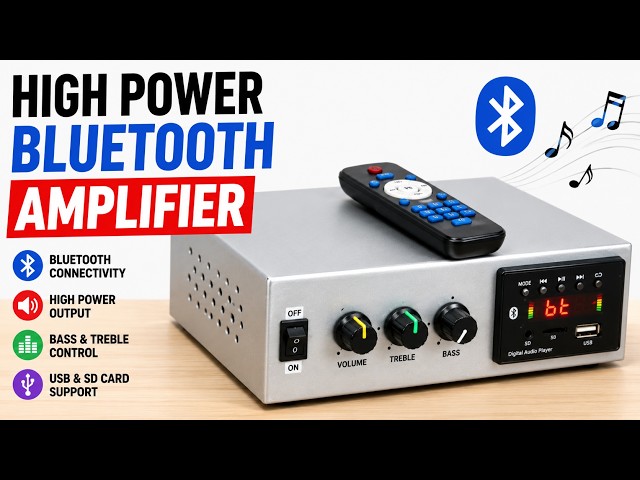 How to Make High Quality Stereo Audio Amplifier