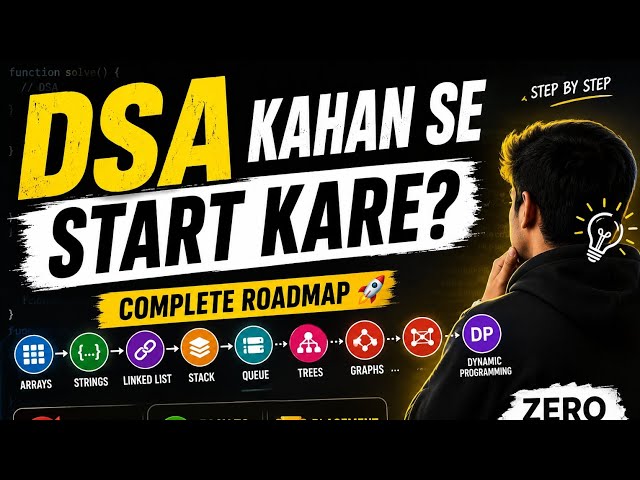 DSA Kahan Se Start Kare? Complete Beginner Roadmap | DSA in Hindi 2026
