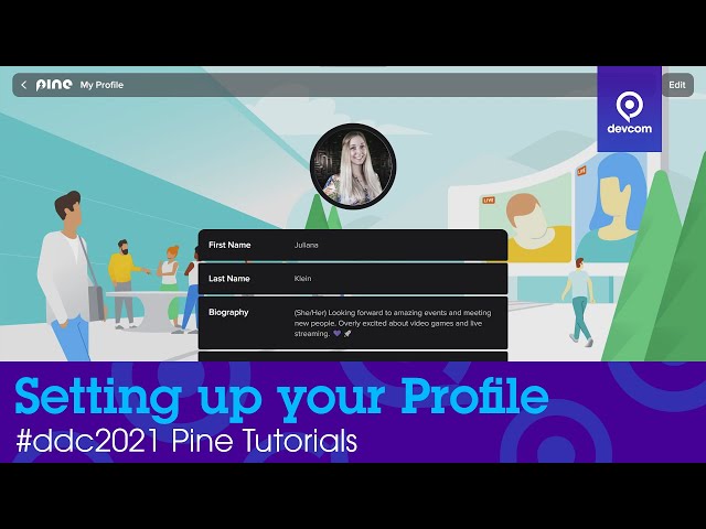 How to set up your Profile in Pine | devcom Developer Conference 2021