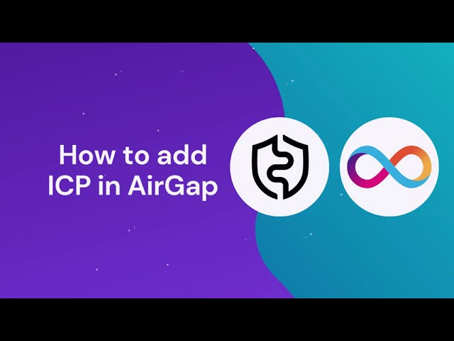 How to add  Internet Computer Protocol (ICP) to AirGap