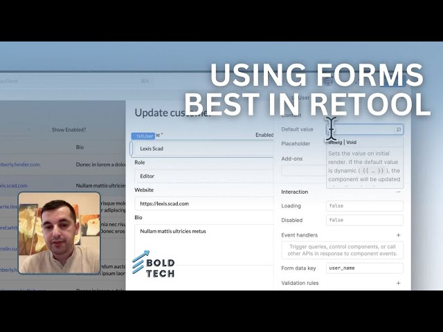 Retool Forms: The Correct Pattern | Retool Tutorials