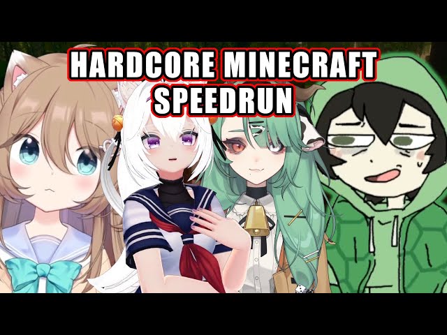 Neuro, Vedal, Filian & Crelly's First Attempt At Hardcore Minecraft