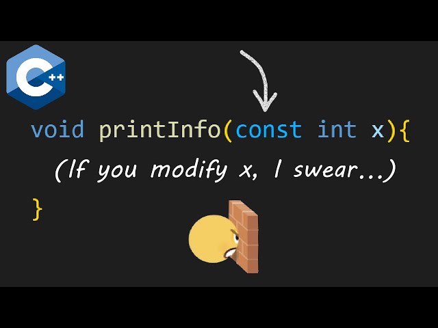 C++ const parameters explained 🧱