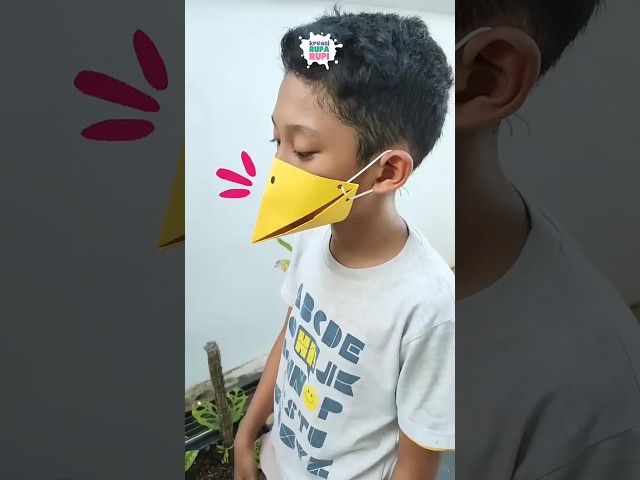 🦆 Kreasi mainan PARUH BEBEK dari origami