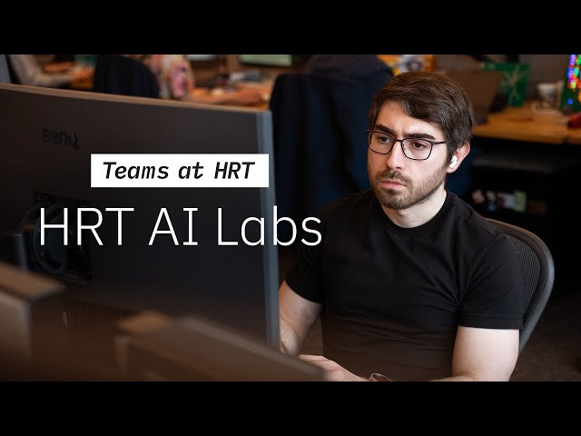 Inside HRT AI Labs: Machine Learning for Financial Markets