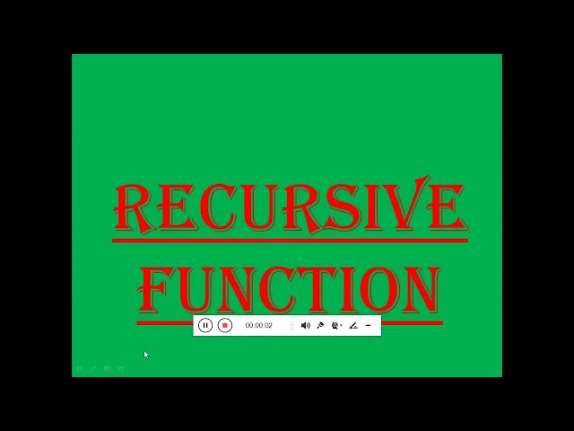 c8 recursive function in Python