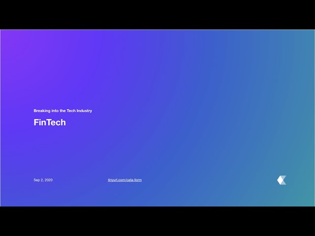 FinTech Crash Course