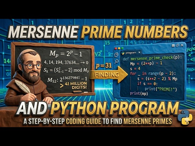 Mersenne Prime Numbers & Python: Code the Lucas-Lehmer Test! 🚀