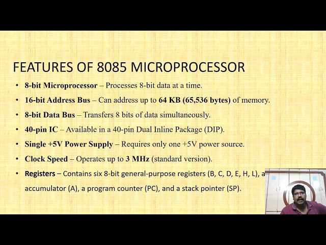 8085 MICROPROCESSOR ARCHITECTURE & PIN DIAGRAM