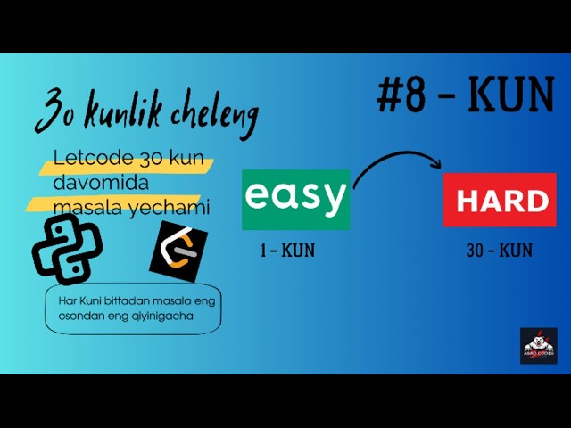 30 Kunlik chelleng #8 kun Letcodeda Sqrtx python yechimi