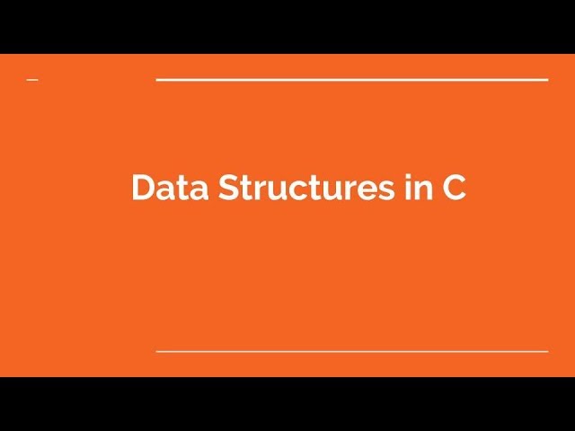Data Structures in C - Introduction