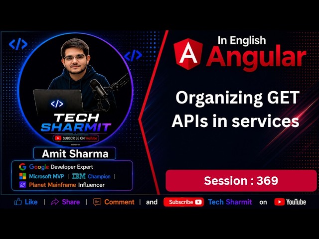 Organizing GET APIs in services in Angular | HttpClient API in Angular | Angular Tutorial (Ep-369)