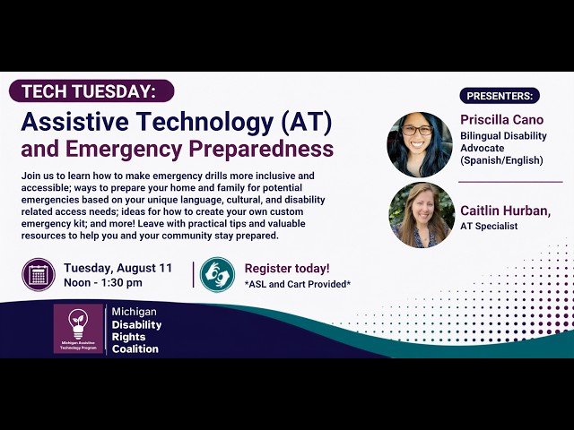 Tech Tuesday: AT and Emergency Preparedness