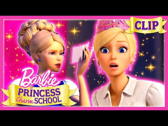 👑 Barbie's Going To Charm School!? | Barbie: Princess Charm School | Movie Clip