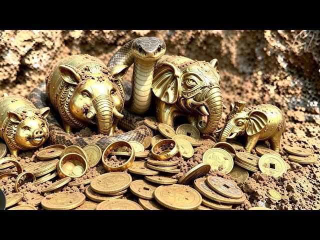 Treasure hunting in deep mountains, a giant serpent guards the treasure at all costs