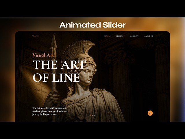 Interactive Landing Page With Smooth Slider Animations | HTML CSS JavaScript