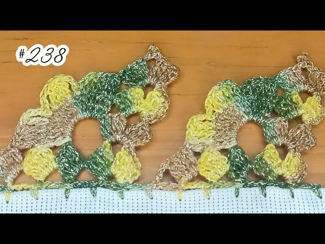 238 #Of my FAVORITE LACE EDGES, I'm sharing the STEP-BY-STEP tutorial ⭐👌