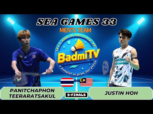 ทีมชาย รอบรองฯ SEA GAMES 33: พณิชพล (THA) vs Justin Hoh (MAS)