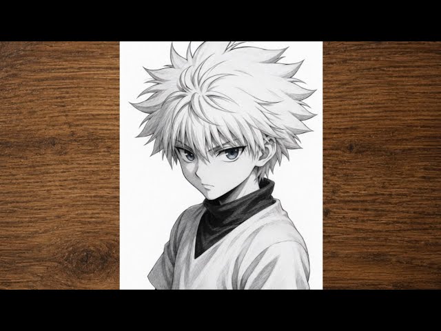 Killua Zoldyck Drawing Tutorial | Realistic Hunter × Hunter Pencil Sketch