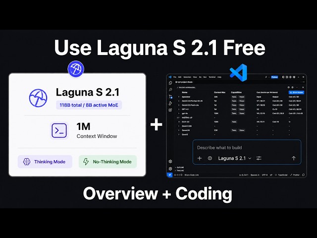 How to Use Laguna S 2.1 For Free (VS Code Tutorial)