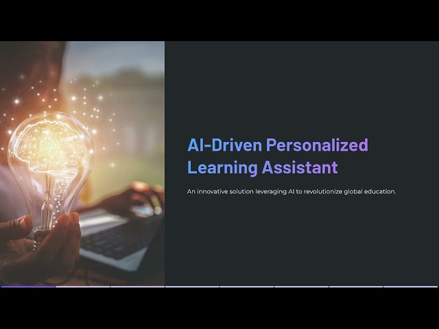 AI-Driven Personalized Learning Assistant