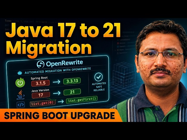 Java 17 to Java 21 Migration with OpenRewrite | Automated Spring Boot Upgrade