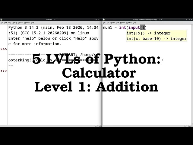 5 LEVELS of python CALCULATORS for NOOBS