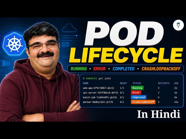 Ep - 16 Why Is My Kubernetes Pod in CrashLoopBackOff? | Pod Lifecycle Explained
