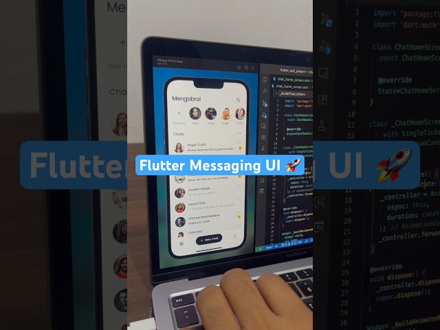 Chat App UI Flutter 🔥 | @yaqoob #Flutter #FlutterUI #ChatApp #shorts