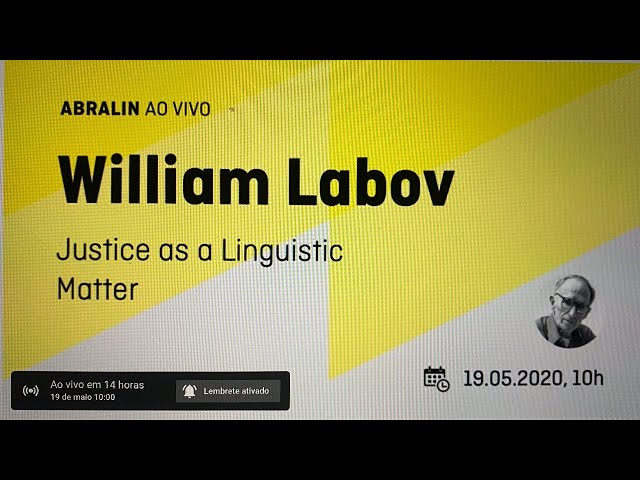 Justice as a Linguistic Matter - Willinam Labov