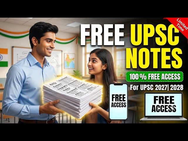 FREE UPSC Handwritten Notes for Everyone | Complete Study Material | CJP Protest Support