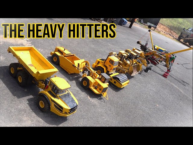 13 Different Construction Giants Made of Metal (10 Hydraulic) | RC ADVENTURES