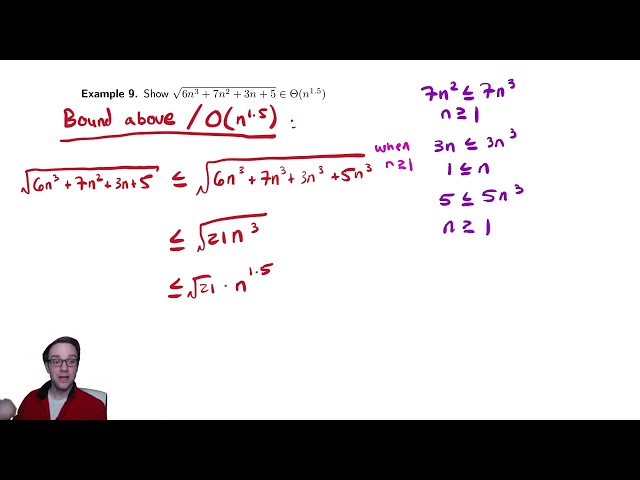 Asymptotic Notation 11 - An Example of Big Theta Notation