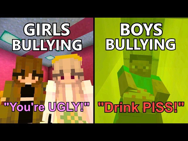 Boys VS Girls at School Portrayed by Minecraft #2