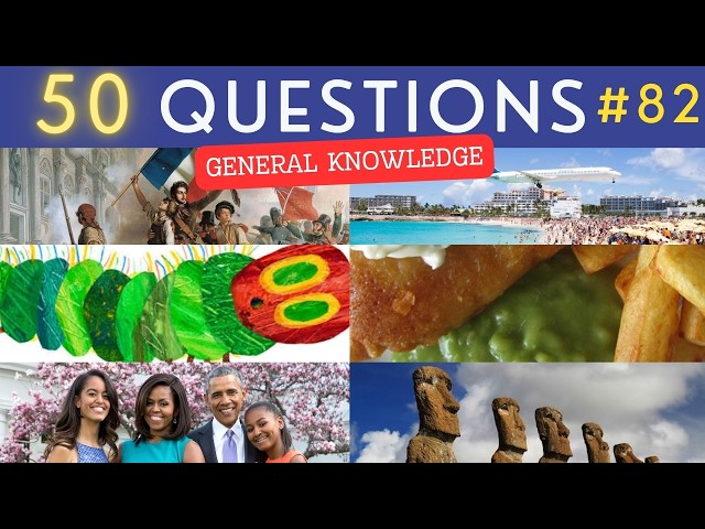 The General Knowledge Quiz #82 ¦ 50 Trivia Questions - Pub Quiz