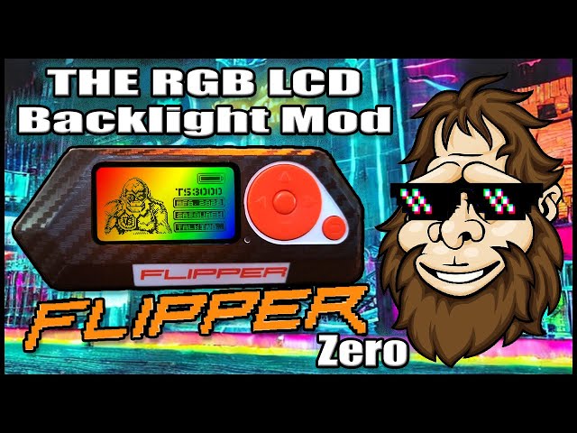 Flipper Zero RGB Screen Mod!!!! Selectable Backlight Color!!!!! 🤯🐱‍💻🖥🐬🐱‍🏍🐌