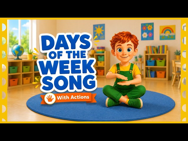 Days of the Week Song | Circle Time Songs with Actions | Preschool & Kindergarten