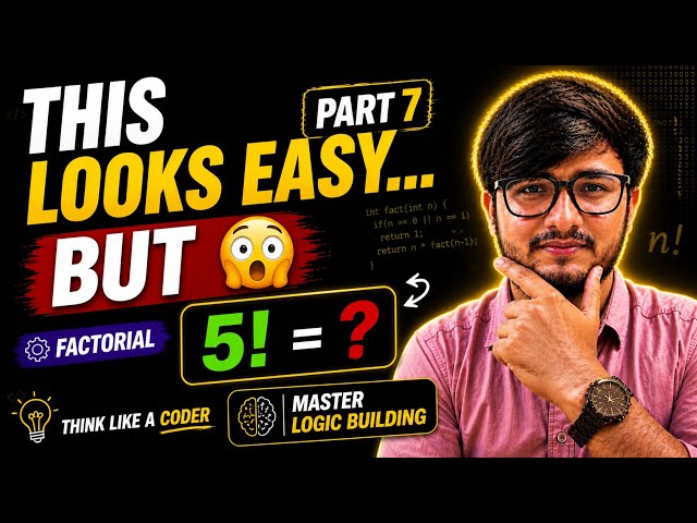 90% Beginners Fail This Factorial Logic 😱 | Java Explained Easily