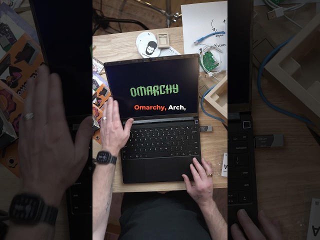 I had to assemble this laptop. Then I  installed #omarchy on it.