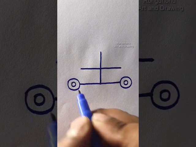 #car drawing easy #technique #ideas #creativeart  #rongdhonuartanddrawing