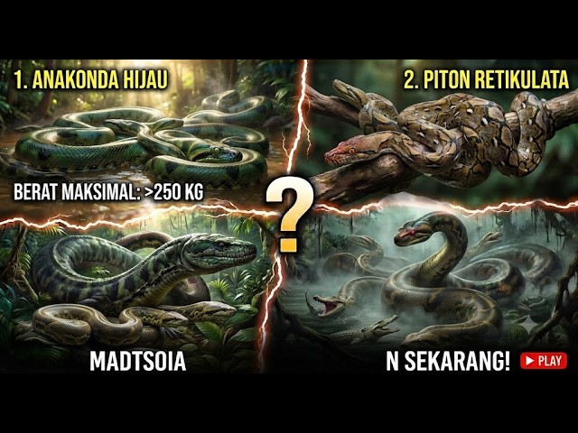 Ular besar yang pernah dan masih hidup di dunia, ada yang sampai 13 meter!!! #snake #ular #youtube