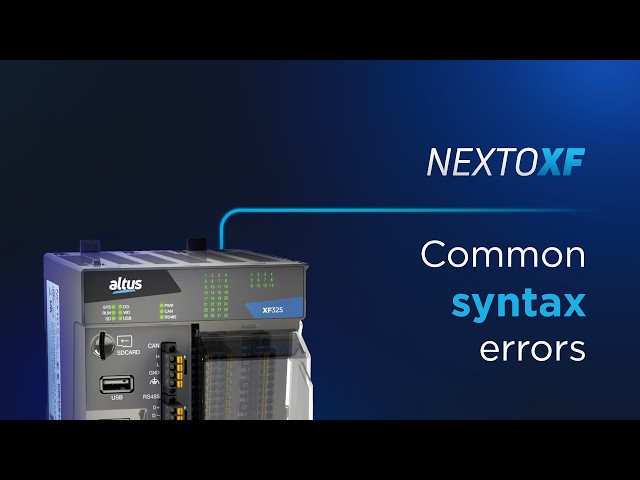 Nexto XF #33 - Common syntax errors