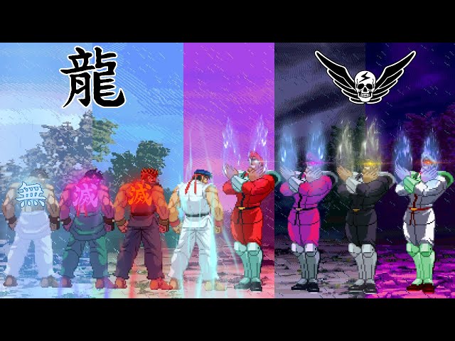 Ryu vs M.Bison l All Transformation l Street Fighter Epic Rival Battle