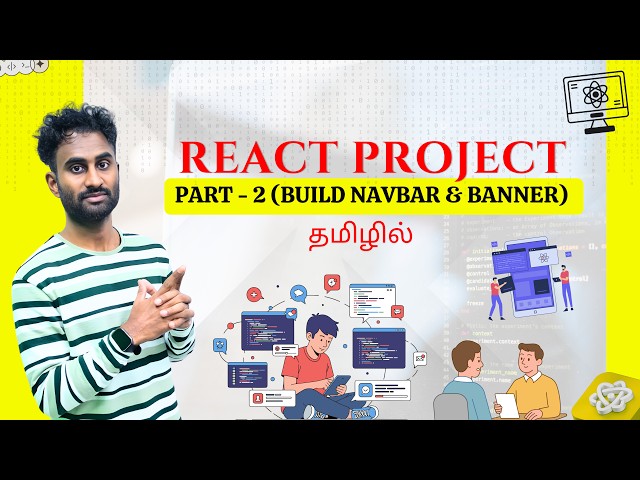 React Full Course Tamil | Part 2 — Build Navbar & Banner | Parcel Tracking App Setup | 2026